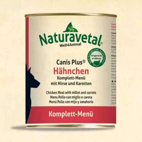 Naturavetal - Canis Plus - Hähnchen Komplett-Menü
